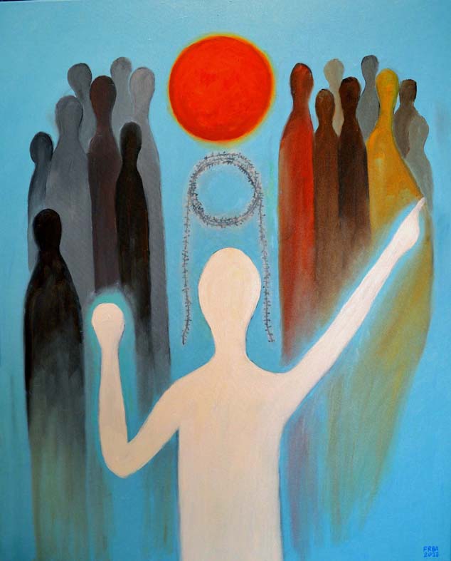 Osvobození/Liberation (2023) olej na plátně 80 x 100 cm
